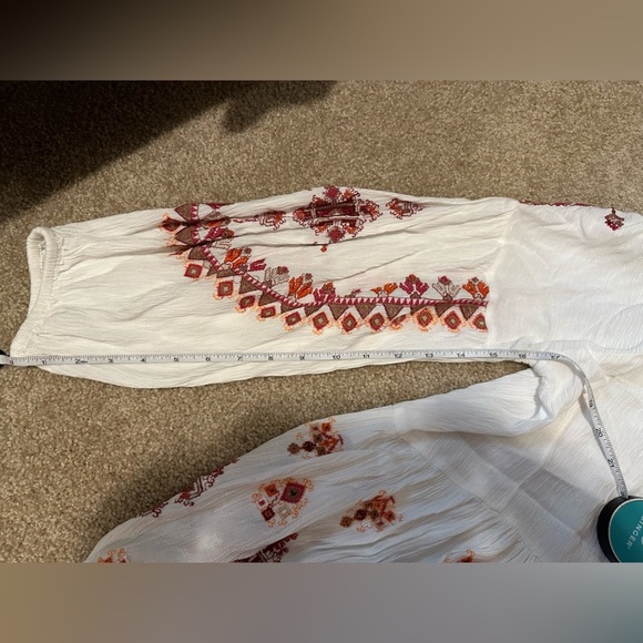 Free People Arianna Tunic in Ivory Size M - Picture 10 of 11